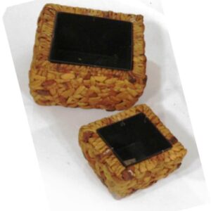 Maceta fibra trenzada. Set 2 und. - 23/27x16cm